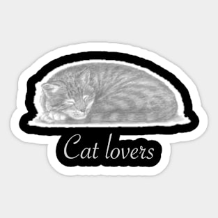 Sleeping cat Sticker